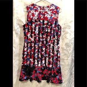 Peter Pilotto Red White Blue Dress Size M